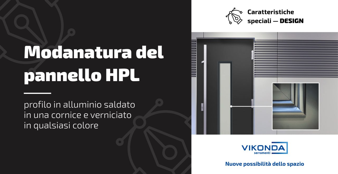 Modanatura del pannello HPL