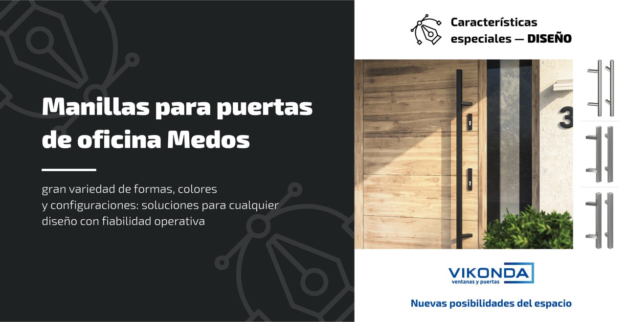 Manillas para puertas de oficina MEDOS