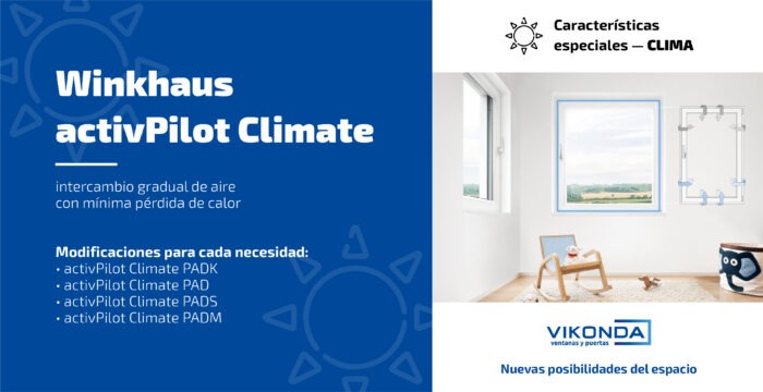 Clima óptimo en su hogar con el herraje Winkhaus activPilot Climate!