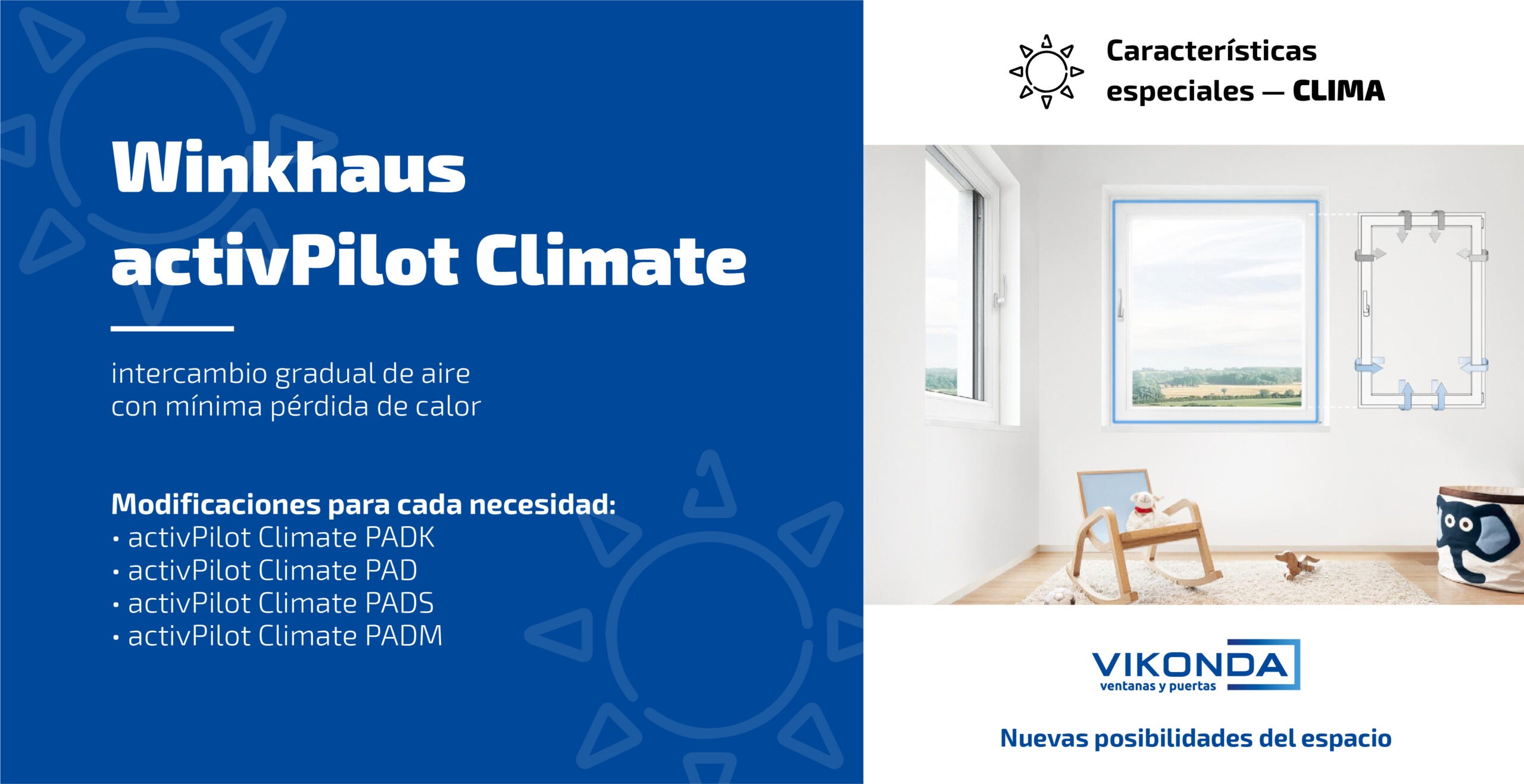 Clima óptimo en su hogar con el herraje Winkhaus activPilot Climate!