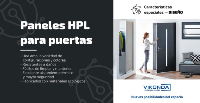 Puertas de HPL: estilo y fiabilidad impecables.