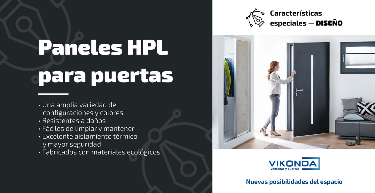 Puertas de HPL: estilo y fiabilidad impecables.