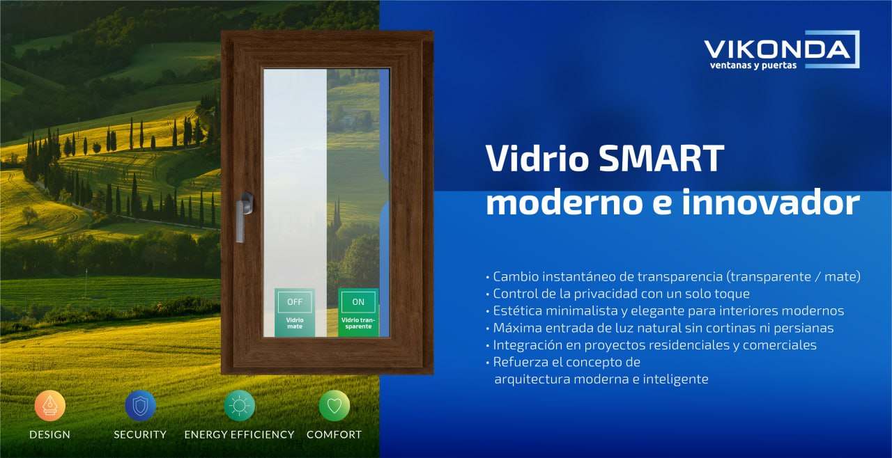 Ventanas con lámina inteligente — nuevas tecnologías modernas